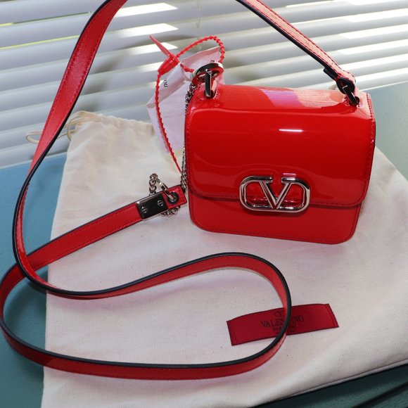 Valentino Garavani Handbags - Valentino VSLING Micro Patent Crossbody